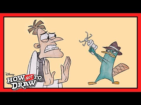Dr. Doofenshmirtz Cartoon Comes to Life! 🖌 | How NOT To Draw: Phineas and Ferb | ‪@disneychannelanimation‬