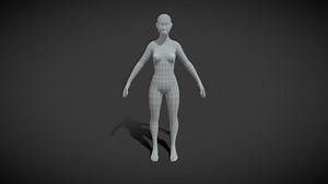 FREE Female Body Base Mesh 3D Model, 3D Disco