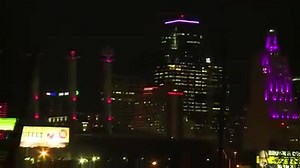 The Kansas City skyline looks beautiful every night...But it looks especially-beautiful tonight as we observe Breast Cancer Awareness Month. To all the fighters...all the survivors...and all those we lost...we remember...and we love you! ❤️ ❤️ ❤️ ❤️ ❤️ | KMBC 9
