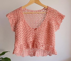 Buttercup Lacy Crochet Top Pattern (PDF Download) - Etsy