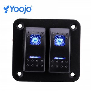 [Hot Item] 20A 24V Marine Rocker Switch Panel with Illuminated Blue LED