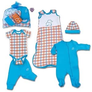 Unisex-Baby Clothes Gift Set, 100% Cotton, 6-9 Month, Multicolored