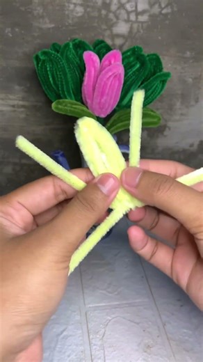 tutorial bunga lili dari kawat bulu simple dan cantik 🥰🥰 #bungakawatbulu #diy #tutorialbunga