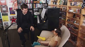 Husband and wife piano duo Alessio Bax and Lucille Chung are coming to The Barns! Check out Bax's adorable #TinyDesk with his baby girl Mila - and don't miss your chance to see the husband/wife duo on January 8! wolftrap.org/b/010817 | Wolf Trap