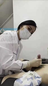 Chinese nurse gives male patient handjob-therapy