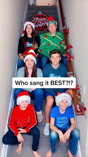 33K views · 1K reactions | Who sang it BEST?!? #christmas #reelsviral #sharpefamilysingers #alliwantforchristmasisyou | Sharpe Family Singers | Facebook