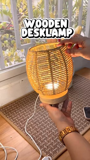 UNBOXING| WOODEN DESK LAMP #fyp #foryou #woodendesklamp #desklamp #lampshade | Miss AM