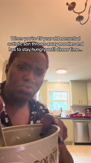 This is what happens when he forgets to “check” on me in the noodle making process…