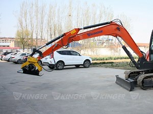 [Hot Item] Kinger Hot Selling Soil Compact Vibrator Plate Compactor with Permco Hydraulic Motor for Mini/Heavy Duty Excavator