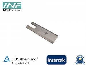 [Hot Item] Hotel Shower Room Glass Hardware Fitting Stainless Steel End Cap Long Patch Fitting Bathroom Accessories