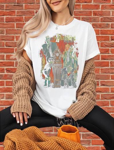 The Munster Halloween Frankenstein Tshirt | Unisex Adult Tee | Hoodie Sweatshirt | Premium DTF Print | Kids Option | O358 - Etsy