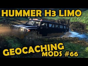 Hummer H3 Limo at Geocaching Map - Mod Review #66 (Spin Tires)