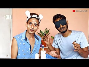 My Boyfriend took Blindfold Makeup Challenge 😂💄 | Mr and Mr Rohit
