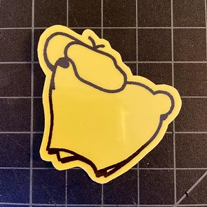 Sleeping Sheep Dog Glossy Sticker - Etsy