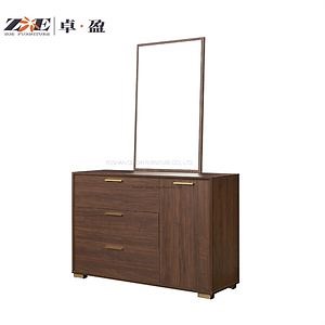 [Hot Item] Home Bedroom Furniture OEM ODM Modern Makeup Vanity Table Dresser Wooden MDF Dressing Table with Mirror