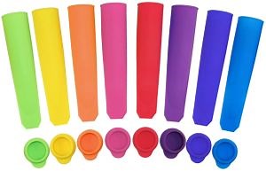 [Hot Item] Silicone Popsicle Molds Multi Colors Ice Pop Mold with Lids