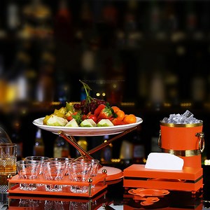 [Hot Item] Stainless Steel Ashtray KTV Table Snack Tray Rack Ice Bucket Bar Hotel Catering Supplies