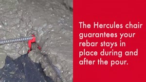 Hercules Plastic 3" Rebar Chair - (50 Count) Superior Strength & Quality Concrete Snap Rebar Chair for #4 & #5 Bar (50, 3” Chair)