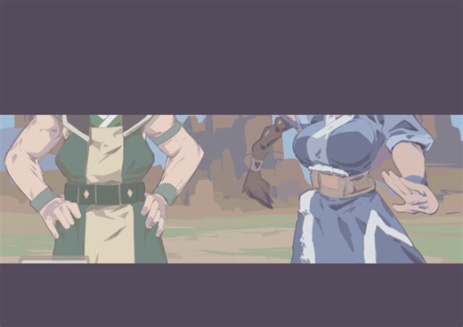 Katara and Toph -- Avatar