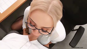 Hot AI Secretary Office Fuck