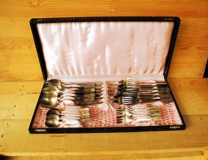 Tafelbesteck mit Blütenranke Menübesteck SAM 60er Silberauflage im Kasten #4329212033 - Etsy.de
