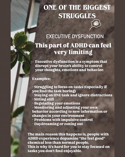 One of the biggest struggles of ADHD; Executive Dysfunction #adhd #executivedysfunction #undertandingadhd #adhdadvocate #thestruggles #breakingthestigma #adhdlifecoach #helpingothers #imhereforyou | Danniella’s Life coaching / specialising in ADHD