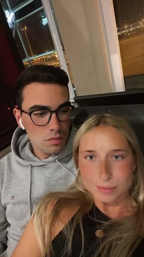 Romantic Moments: Man and Woman Enjoying City Views