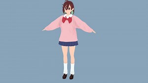 Momo Ayase from DanDaDan - VRChat - 3D model by Miaru3d