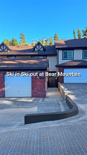 SKI IN SKI OUT AT BEAR MOUNTAIN is the true slopeside Big Bear condo rental experience you’ve been dreaming of. This updated two-story condo sits in the private, gated Comstock at Bear Mountain community, the only neighborhood in Big Bear offering real ski-in, ski-out access. Step onto the Chair 9 run right from your back patio, relax by the fire pit under the stars, or enjoy year-round recreation with community pickleball, tennis, and basketball courts. DETAILS * Neighborhood: Comstock at Bear 
