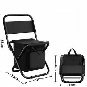 Outdoor folding ice pack chair, essential for fishing and camping, portable bench with backrest, beach chair - Walmart.com