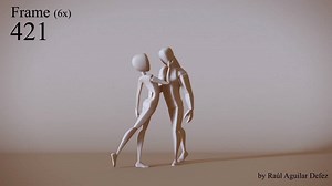 Body mechanics excercise, based on Ryan Woodsward's "Thought of you" - by Raúl Aguilar Defez | Pose to pose