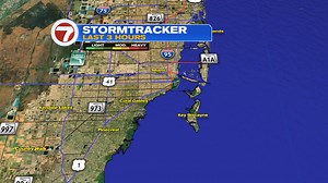 We have some showers by coastal Miami-Dade. Light to moderate rain between Miami Beach, Key Biscayne and now entering into Downtown Miami and Coral Gables. | 7Weather | Facebook