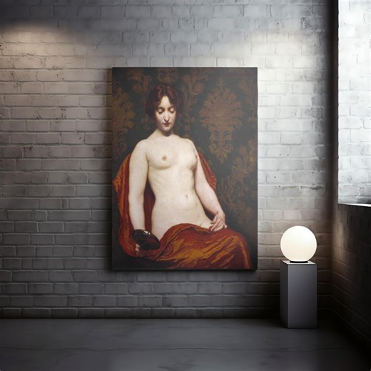 Classic Nude Art Print, Romantic Canvas Wall Art, Vintage Figurative Painting - Etsy