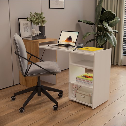 Descubre la versatilidad del Escritorio Extensible Space 🌟🖥️ Transforma tu espacio con un mueble que se adapta a tus necesidades: ya sea como escritorio espacioso o mesa auxiliar compacta. ¡Ideal para maximizar cada rincón de tu hogar! ✨ #Camas #CamaMadera #MueblesMaderkit #Maderkit #MueblesHabitación #MueblesMadera | Maderkit S.A.