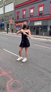 Femboy strips in public