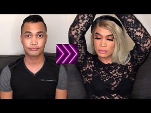 Man to Woman transformation | Gender-fluid-Crossdresser Makeup | GRWM