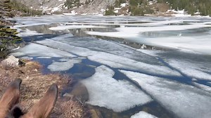 19 reactions | Beautiful frozen mountain lake in JUNE !! MEXI , COASTA AND AMAZING GRACE | Max Bishop | Facebook