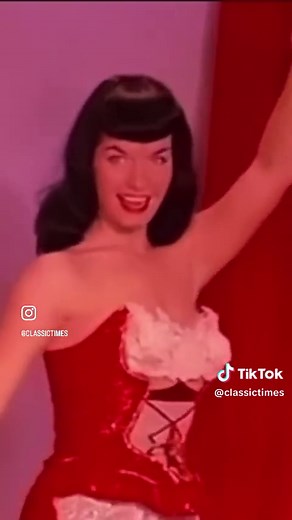 Miss Bettie Page in Teaserama (1955) - Classic Pin-Up Icon & Retro Beauty