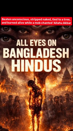 the upto date on Instagram: "Beaten unconscious, stripped naked, tied to a tree, and burned alive while a mob chanted 'Allahu Akbar'—this is the horrific fate of Dipu Chandra Das, a 25-year-old Hindu garment worker in Bangladesh's Mymensingh. Lynched over false blasphemy claims amid rising anti-Hindu violence and anti-India protests. Where is justice? Where is humanity? We can't stay silent while minorities are slaughtered. Share this to amplify their voices—demand global action NOW! @humanright