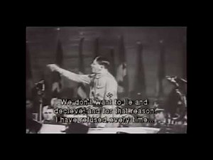 Adolf Hitler speech with subtitles (History)