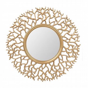 [Hot Item] Home Decorative Self-Adhesive Round 3D Golden Frame Wall Stickers Mirror