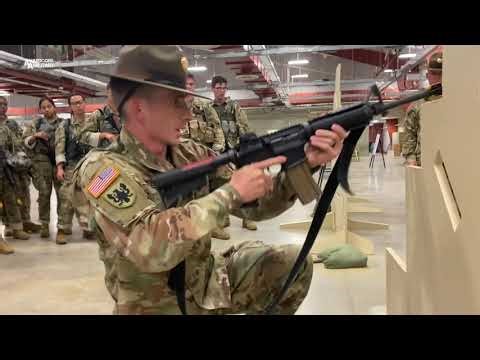 USAR Drill Sergeants SFC Ivan Ivanov and SGT Elizabeth Leos