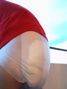 Filling My Diaper On My Balcony