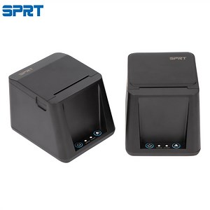 [Hot Item] SPRT Thermal Receipt Printer, 58mm Restaurant Kitchen Printer Sound Alarm,Support LAN USB Ports