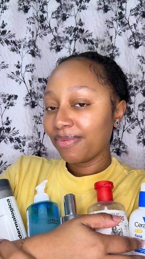 Hydrated, glowy skin is the goal this fall 🍂 Sharing a few of my current skincare faves step by step: Gentle Exfoliation: @dermalogica “Age Smart” daily superfoliant Cleanser: @larocheposayusa Purifying Foaming Cleanser Gua Sha Facial @guasha_facial Toner: @thayers Aloe Vera toner (alcohol free) Serums: Vitamin C @larocheposay (staple) and @lancomeofficial Génifique Ultimate (super hydrating) Eye cream: @beekman1802 Mushroom Milk better aging Moisturizer SPF: @cerave am Moisturizing lotion spf 