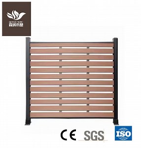 [Hot Item] WPC Fencing Aluminum Post Composite Wood Plastic Waterproof Fence Trellis Outdoor Fence