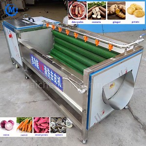 [Hot Item] 304 Stainless Steel Potato Cassava Washing Peeling Machine Root Vegetables Cleaning Machine