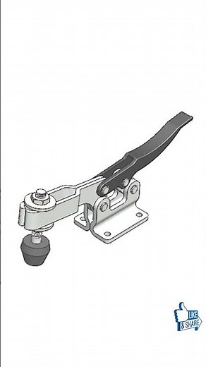 3D Toggle Clamp #solidworks #LinkMechanism #solidworksassembly #cad