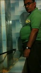 Hot older men in the urinals