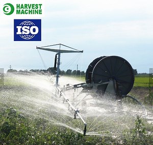[Hot Item] Agricultural Drip Irrigation System Traveling Water Hose Reel Rain Spray Irrigation Machine